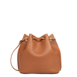 Lancaster – Sac Bourse-Alba Double- Couleur Camel / Orange-Cuir de vachette grainé