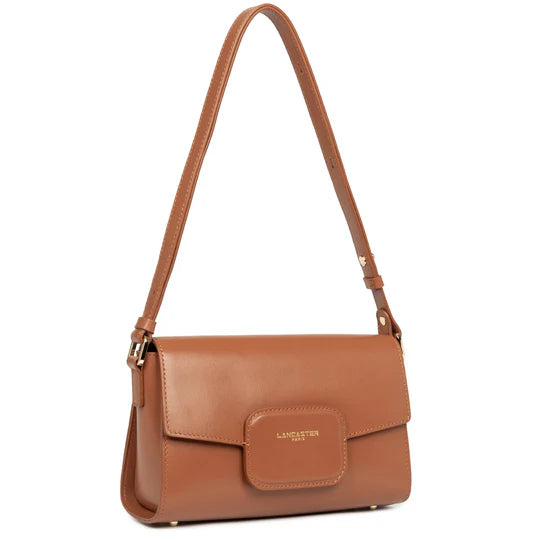 LANCASTER Sac trotteur cuir 480-054-CAMEL