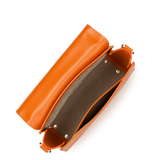 Lancaster – Sac trotteur- Paris PAD- Orange- Cuir de vachette lisse