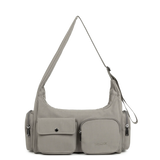 Lancaster – Sac besace- Basic Pocket- Galet foncé-nylon/polyamide