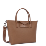 Lancaster – Sac cabas- Maya Double KBA- Moka-cuir vegan