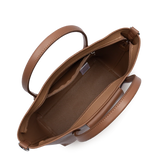 Lancaster – Sac cabas- Maya Double KBA- Moka-cuir vegan