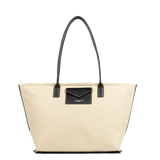 Lancaster – Sac cabas épaule- Canvas KBA-Beige / Noir