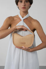 Lancaster- Petit Sac Besace- Mini Osier- Naturel-