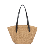 Lancaster – Grand Sac Cabas Épaule- Le Panier- Noir- Osier