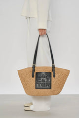 Lancaster – Sac Cabas- Le Panier- Noir – Cuir de Vachette