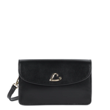 Lancaster – Pochette- Paris Philos- Noir-Cuir de vachette lisse