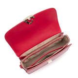 Lancaster – Sac trotteur- Paris Philos- Rouge-Cuir de vachette lisse