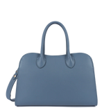 Lancaster- Sac à main-Donna Hopper- Bleu Jeans-cuir de vachette lisse
