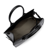 Lancaster – Sac à main- Donna Hopper- Noir-Cuir de vachette lisse