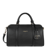 Lancaster – Grand Sac Polochon- Milano Ana- Noir- cuir de vachette grainé