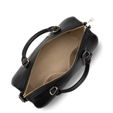 Lancaster – Grand Sac Polochon- Milano Ana- Noir- cuir de vachette grainé