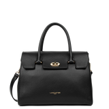 Lancaster – Sac à main- Milano Cosmos- Noir-Cuir de vachette grainé
