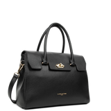 Lancaster – Sac à main- Milano Cosmos- Noir-Cuir de vachette grainé