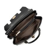 Lancaster – Sac à main- Milano Cosmos- Noir-Cuir de vachette grainé
