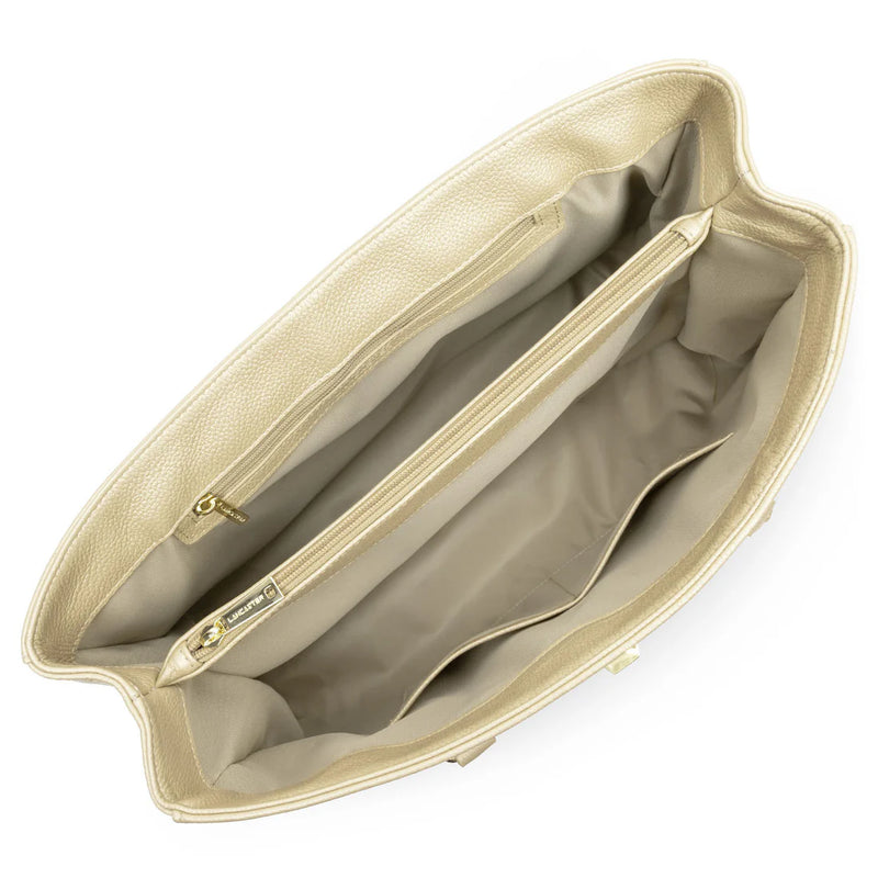 Très grand sac cabas épaule Lancaster 547-57-CHAMPAGNE