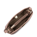 Lancaster- Sac Hobo- Lady Romy- Nude Fumé-Cuir de vachette pleine fleur