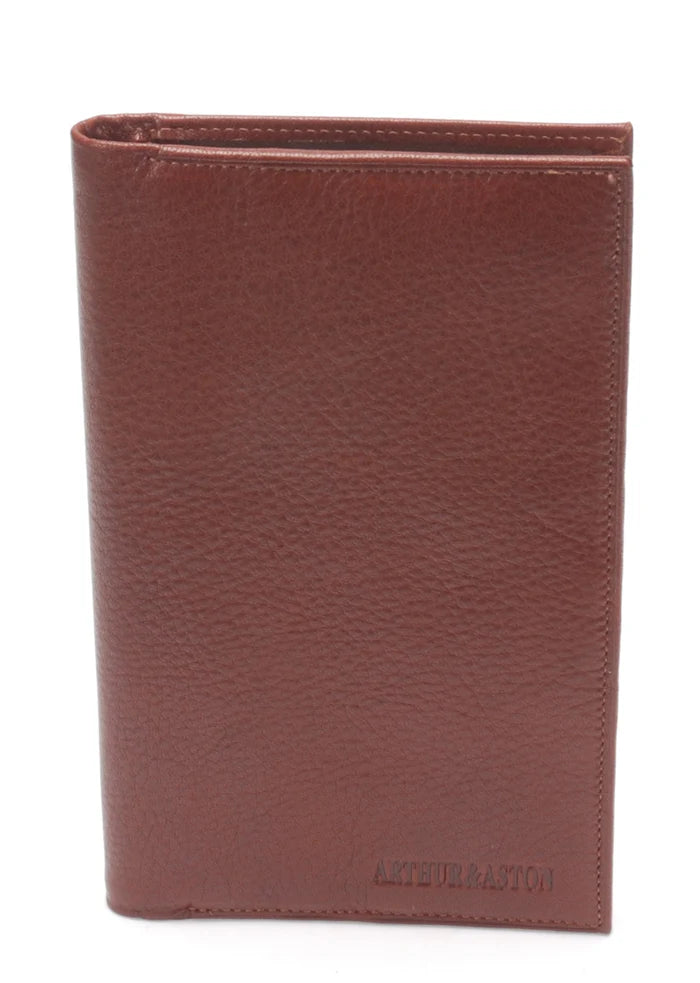 ARTHUR ETR ASTON PORTE-CHEQUIER PABLO CUIR PLONGE 1589-206 COGNAC