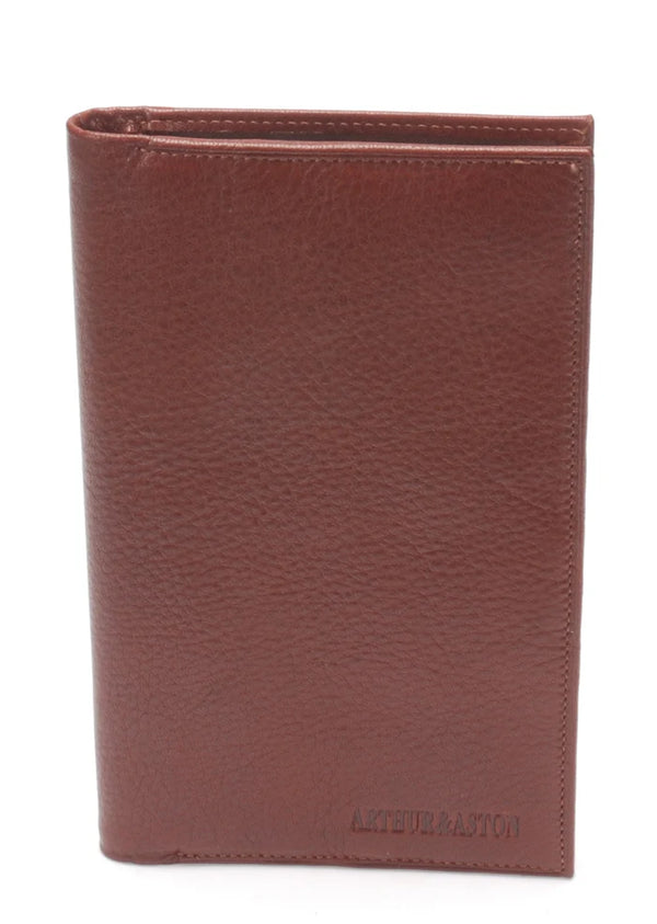 ARTHUR ETR ASTON PORTE-CHEQUIER PABLO CUIR PLONGE 1589-206 COGNAC