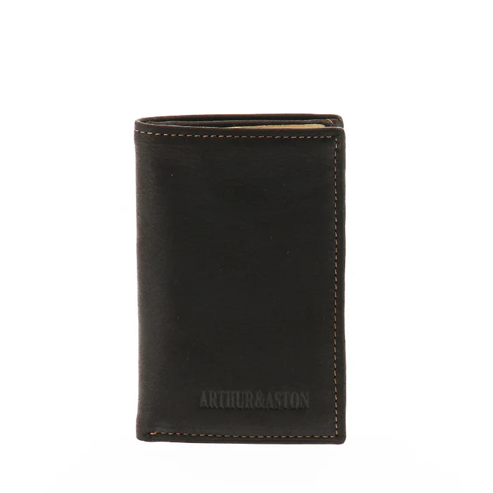 ARTHUR ET ASTON PORTE-CARTES LOUIS CUIR GRAS CHATAIGNE 94-119