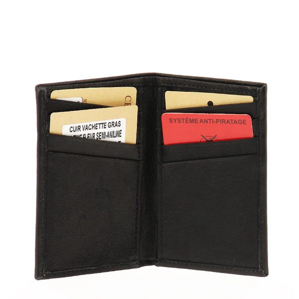 ARTHUR ET ASTON PORTE-CARTES LOUIS CUIR GRAS CHATAIGNE 94-119