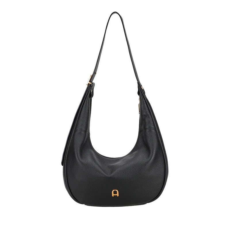 Besace Camille cuir Arthur & Aston  A203-11-NOIR