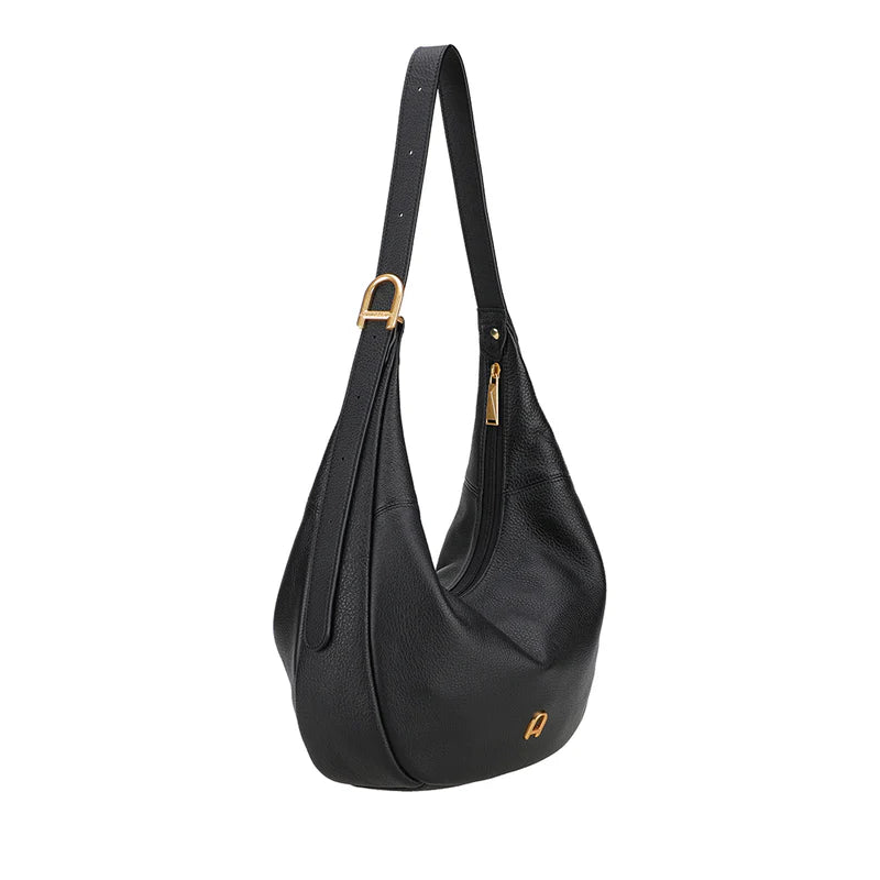 Besace Camille cuir Arthur & Aston  A203-11-NOIR