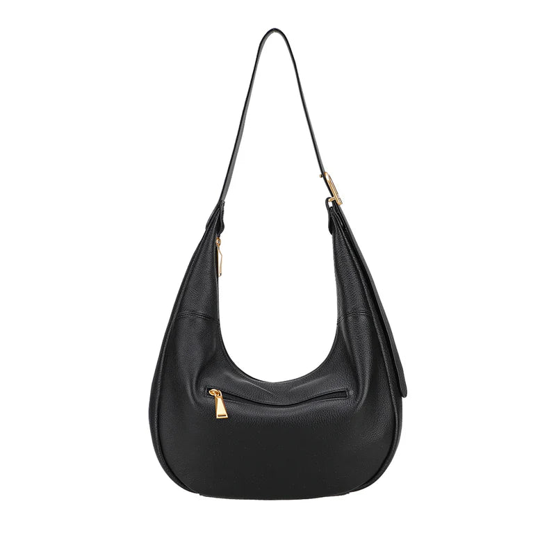 Besace Camille cuir Arthur & Aston  A203-11-NOIR