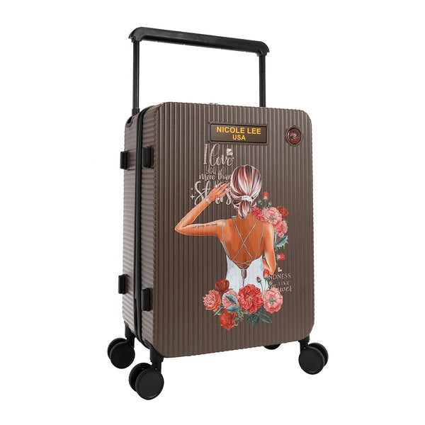 Valise cabine côtelée Nicole lee HC3020 BLIND DATE