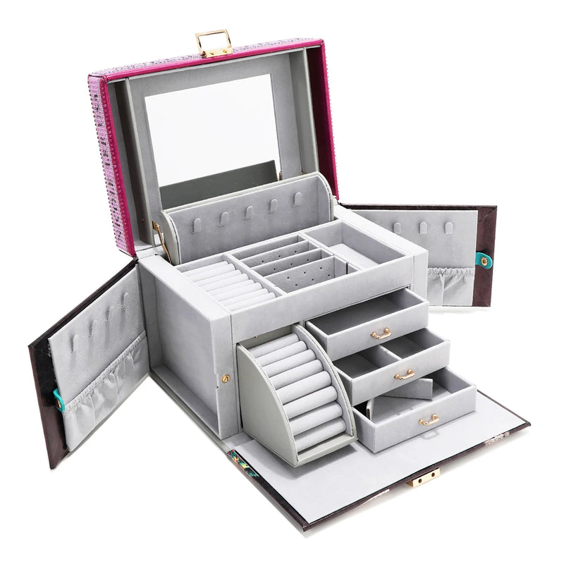 NICOLE LEE COFFRET BIJOUX ORNEE EN STRASS