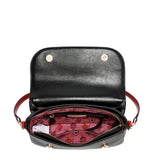 Sac épaule Nicole Lee fleuri à strass et sequins, vue de face
