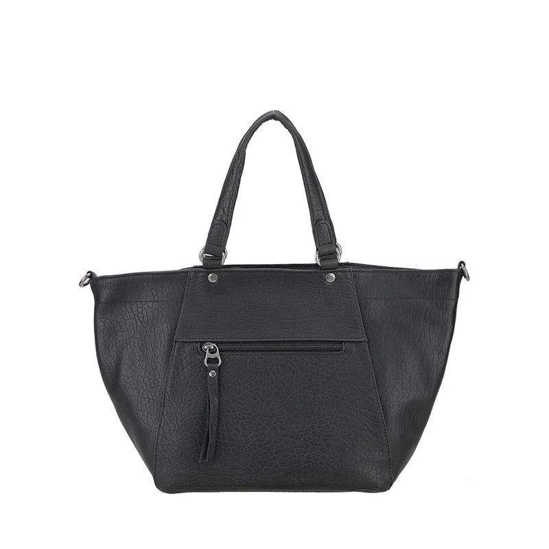 Petit Sac à Main Lidia Cuir Mocca M1796-01-NOIR
