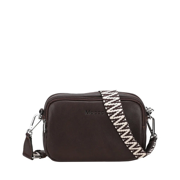 Sac bandoulière Bella Cuir Mocca M188-03 CHATAIGNE