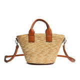 Mac Alyster- Petit Sac Cabas- Fidji- Marron/ Cognac