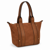 Mac Alyster- Sac cabas- ABRIELLE DAIM- Marron