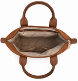 Mac Alyster- Sac cabas- ABRIELLE DAIM- Marron