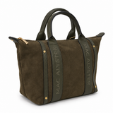Mac Alyster-Sac porté main- Abrielle daim-Olive