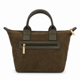 Mac Alyster-Sac porté main- Abrielle daim-Olive