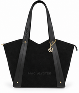 Mac Alyster- Sac cabas-Alys daim-Noir