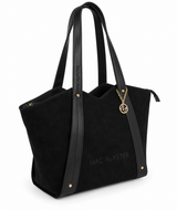 Mac Alyster- Sac cabas-Alys daim-Noir
