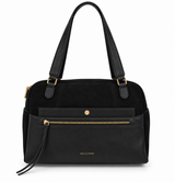 Mac Alyster - Grand sac porté main- CANELLE- Daim Noir