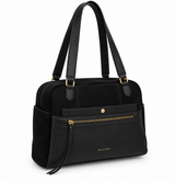 Mac Alyster - Grand sac porté main- CANELLE- Daim Noir