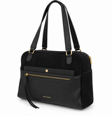 Mac Alyster - Grand sac porté main- CANELLE- Daim Noir