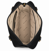 Mac Alyster - Grand sac porté main- CANELLE- Daim Noir
