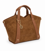 Mac Alyster-  Petit sac cabas -ALYS DAIM- marron