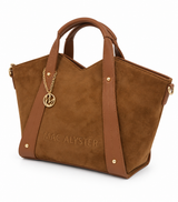 Mac Alyster-  Petit sac cabas -ALYS DAIM- marron