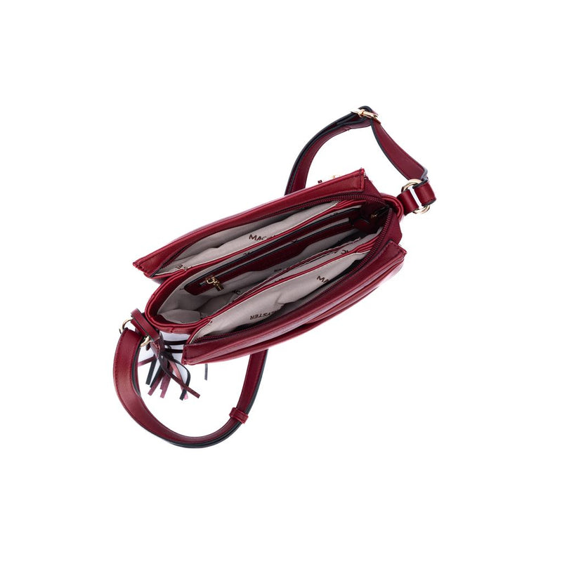 Sac à bandoulière Mac alyster NS-661-03-BURGUNDY