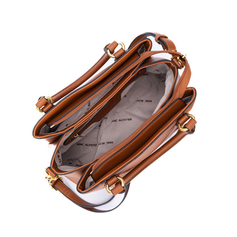 Sac à main Mac alyster NS-662-02 COGNAC