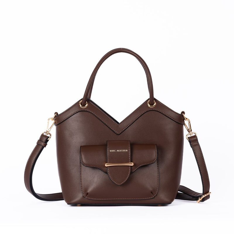 Sac à main Mac alyster NS-667-04 CHOCOLAT