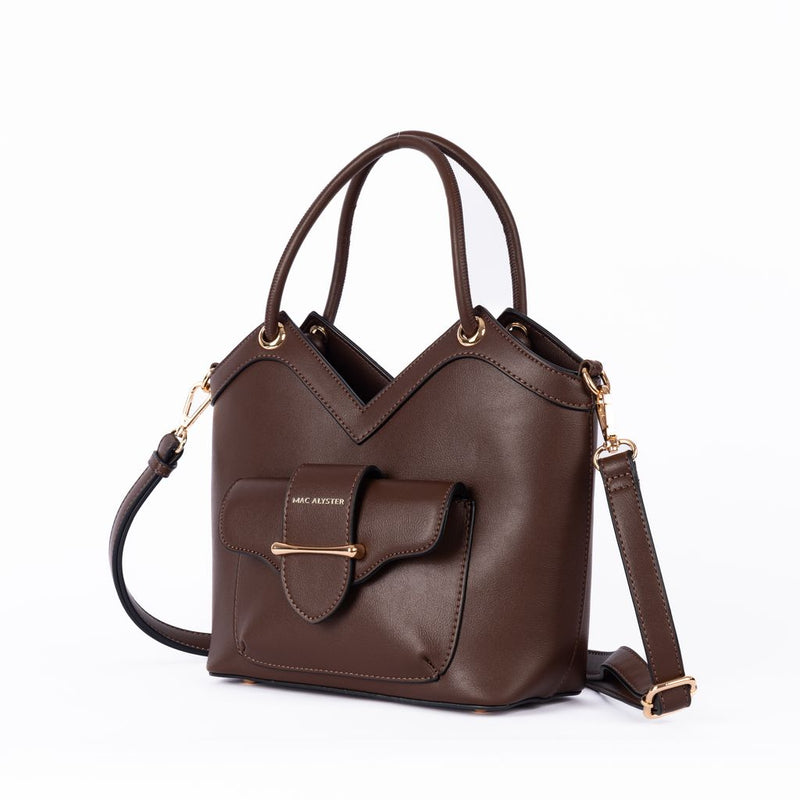 Sac à main Mac alyster NS-667-04 CHOCOLAT